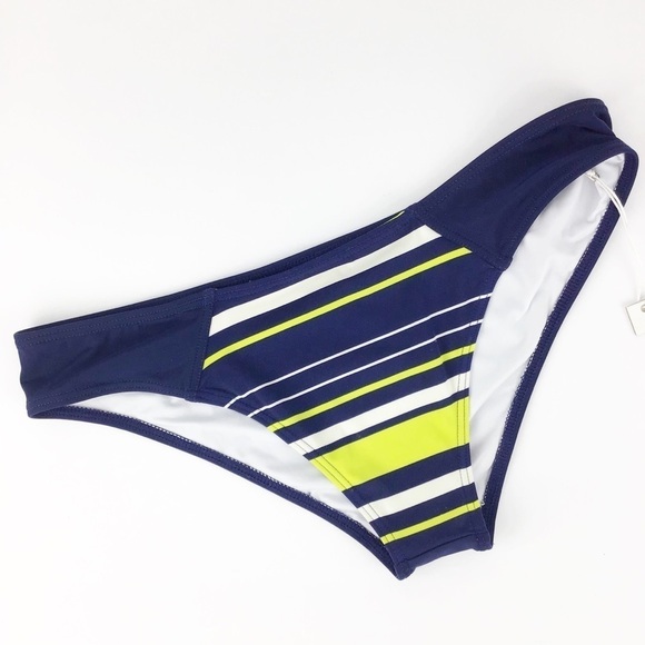 Tart Collection Navy Stripe Bikini Bottom | Small - Picture 1 of 7